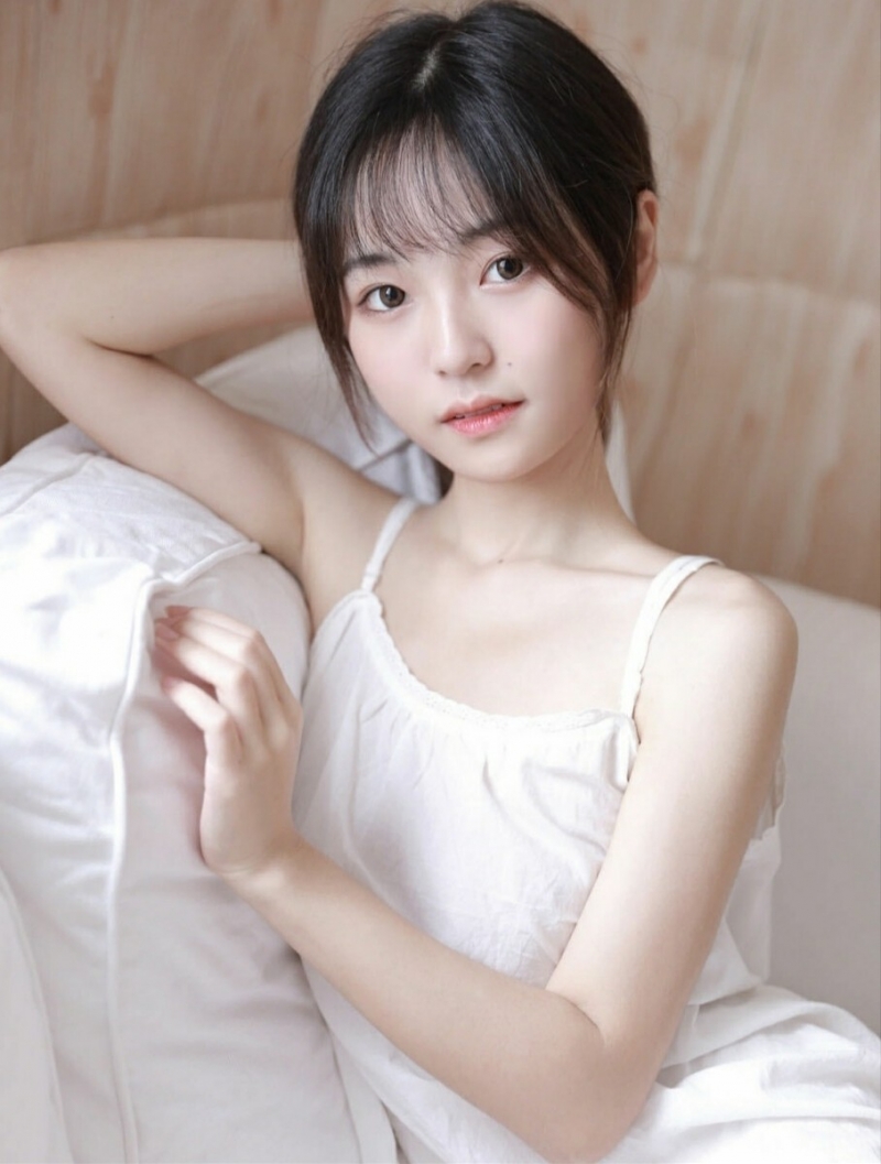 邻家女孩香肩锁骨室内个人写真  第2张