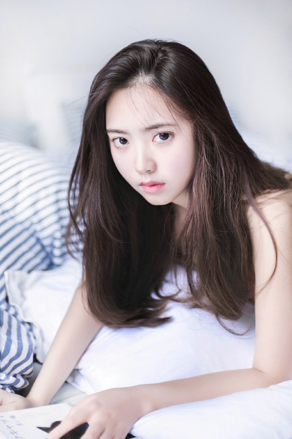 早安少女长发披肩慵懒随性图片  第6张