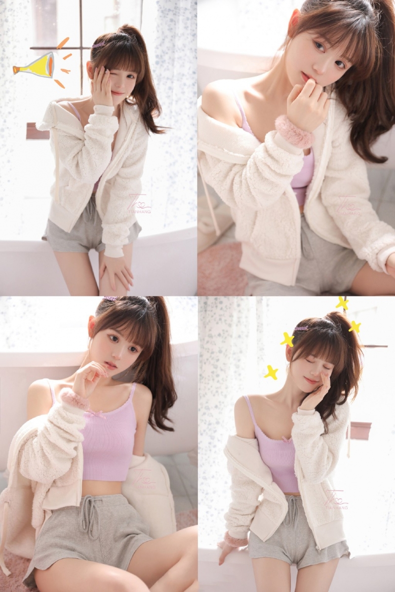 高马尾美少女小蛮腰大长腿写真  第5张