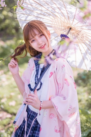 樱花美景佳人女神写真