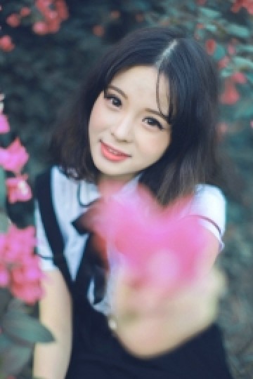 校园女神齐肩短发青春靓丽套图