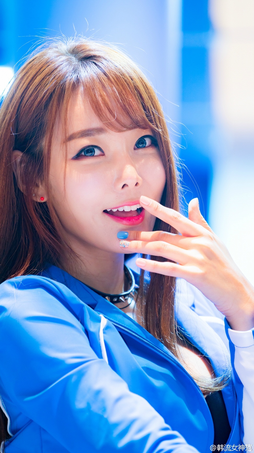 韩国漂亮脸蛋美女模特吐舌头  第5张