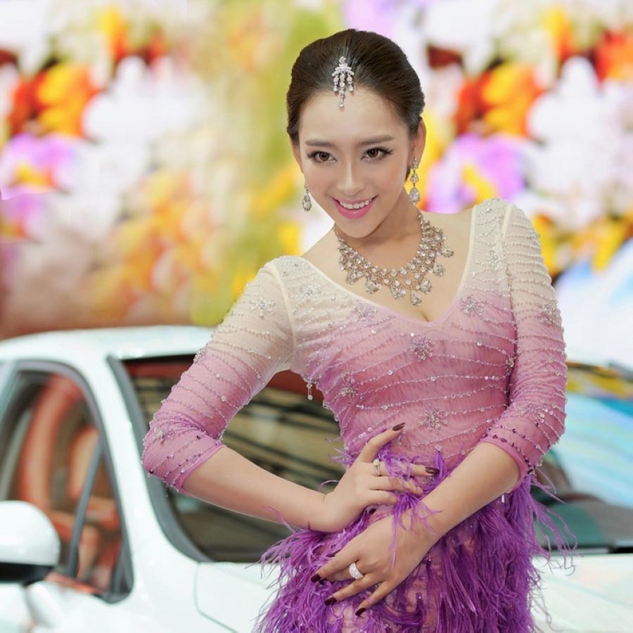 女神曹阳降临车展  第11张