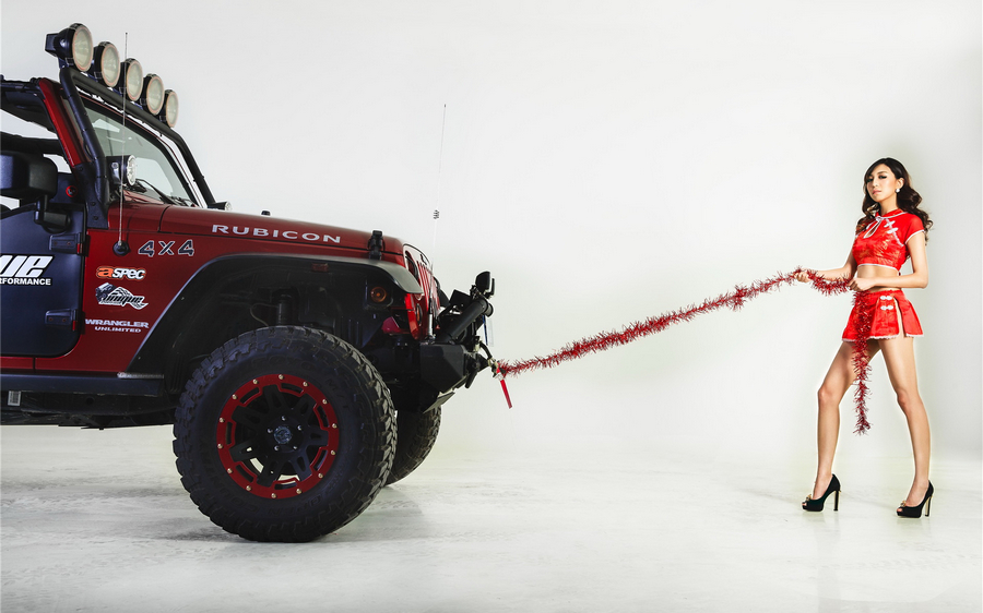 美女车模姐妹花  第4张