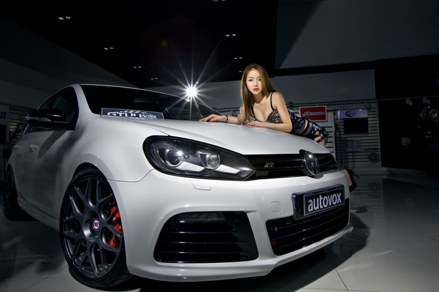 性感高贵红唇车模  第4张