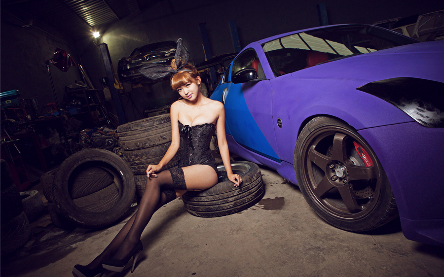 性感萌兔车模香艳迷人  第8张