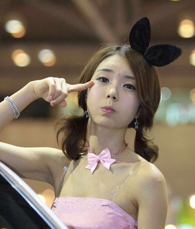 韩国车展的气质车模